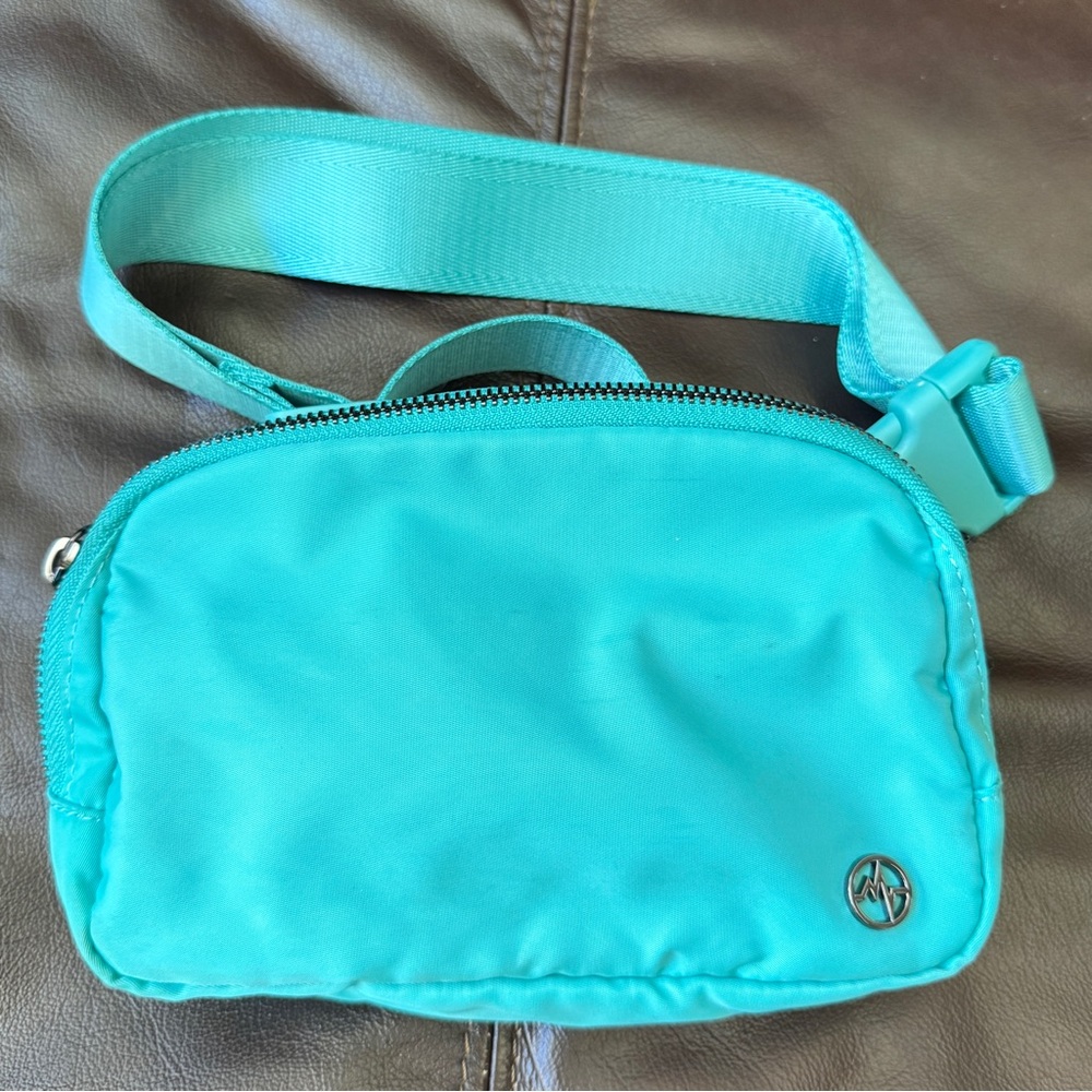 “PANDER” Aqua Crossbody Bag